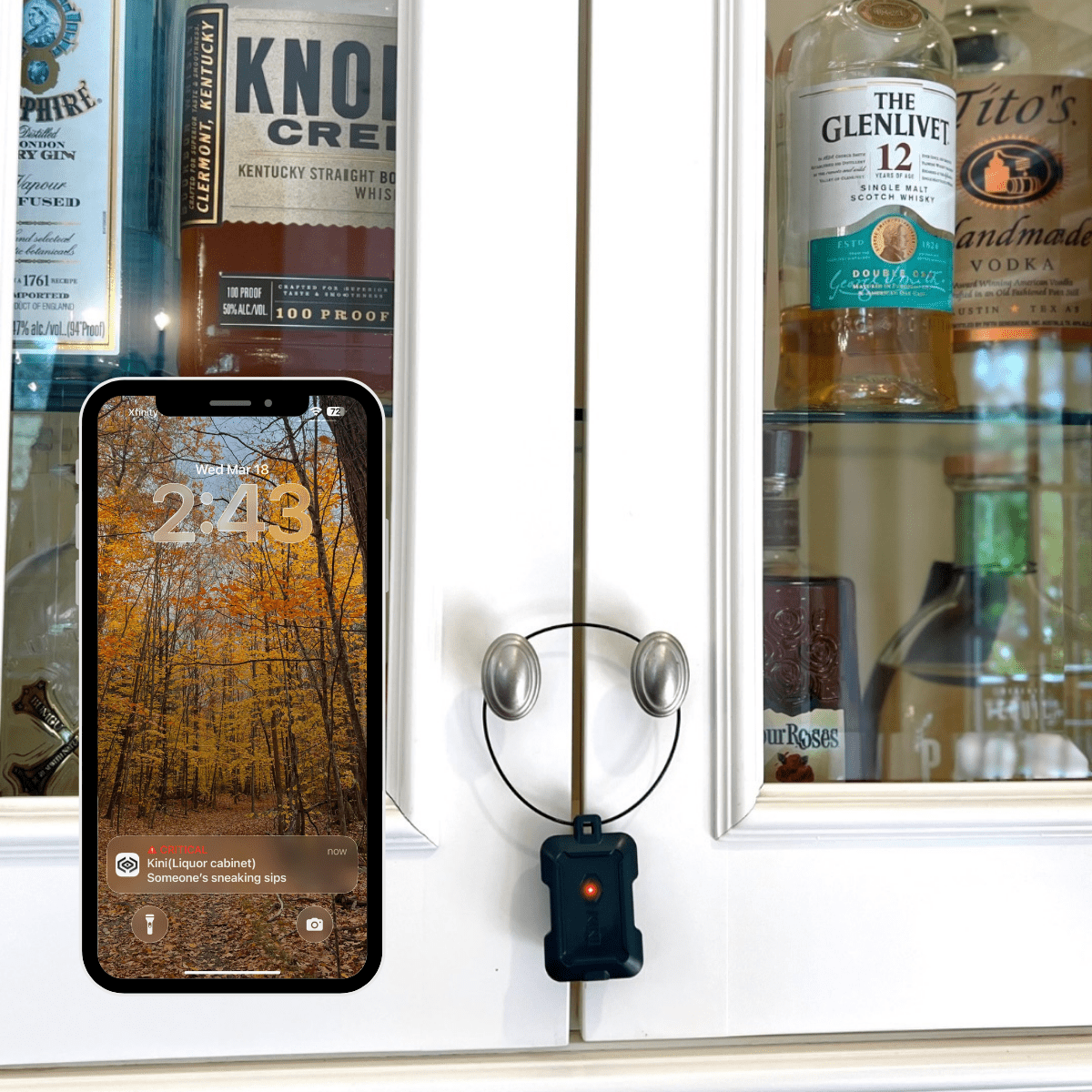 Kini SafeAlert -- Wi-Fi Tamper Alert Device with Real-Time SMS, Email & Push Notifications