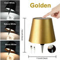 Wireless Bottle Lamp Shade Portable LED Bottle Lamp 3 Color Stepless Dimming Night light for Bedroom Bar Restaurants Party Decor